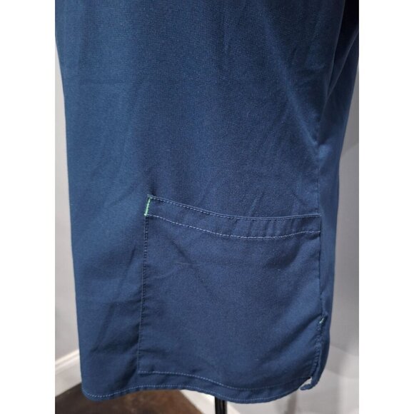 EUC Carhartt Women's Force Scrub Top Navy Blue Short Sleeve/Sz S - Picture 5 of 9